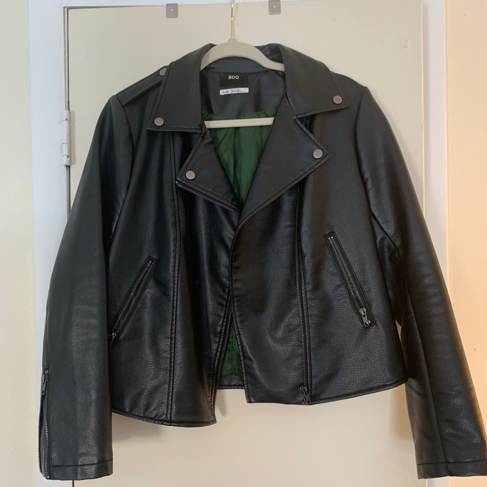 Urban Outfitters Vegan Leather Moto Jacket